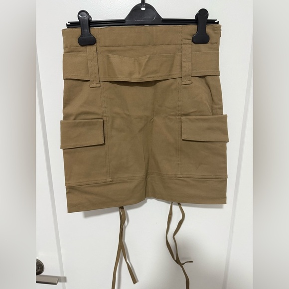 Stylish‎ Tan Skirt with Belt love labels khaki military - Picture 4 of 7